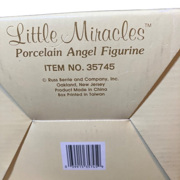 Little miracles Angel Russ Christmas Figurine Girl Porcelain Ceramic Collectible - Picture 13 of 14
